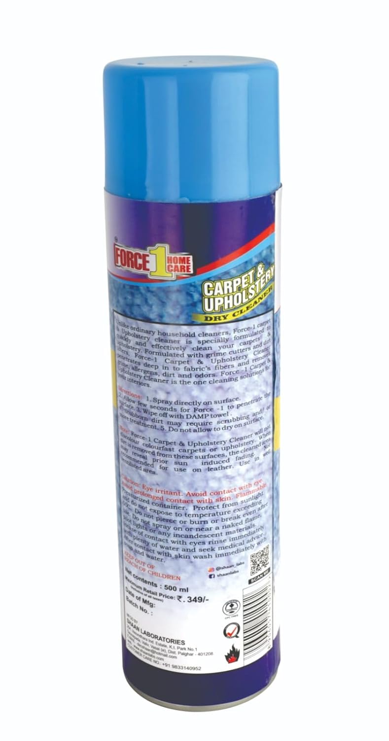 Home Care Force1 Carpet and Upholstery Dry Cleaner, 250 ml