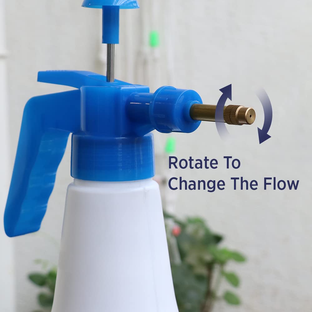 1 Litre Handheld Garden Spray Bottle Pump Pressure Water Sprayer,Chemicals,Pesticides,Neem Oil and Weeds Lightweight Water Sprayer (Multi Color) Pack of 1