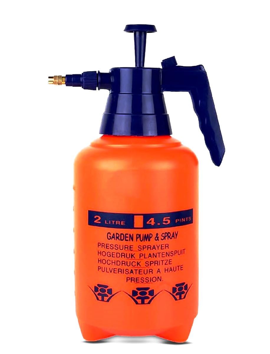 Pressure Spray Pump (2L) - Gardening Water Sprayer for Home, Plants, and Lawn - Plant Watering Can