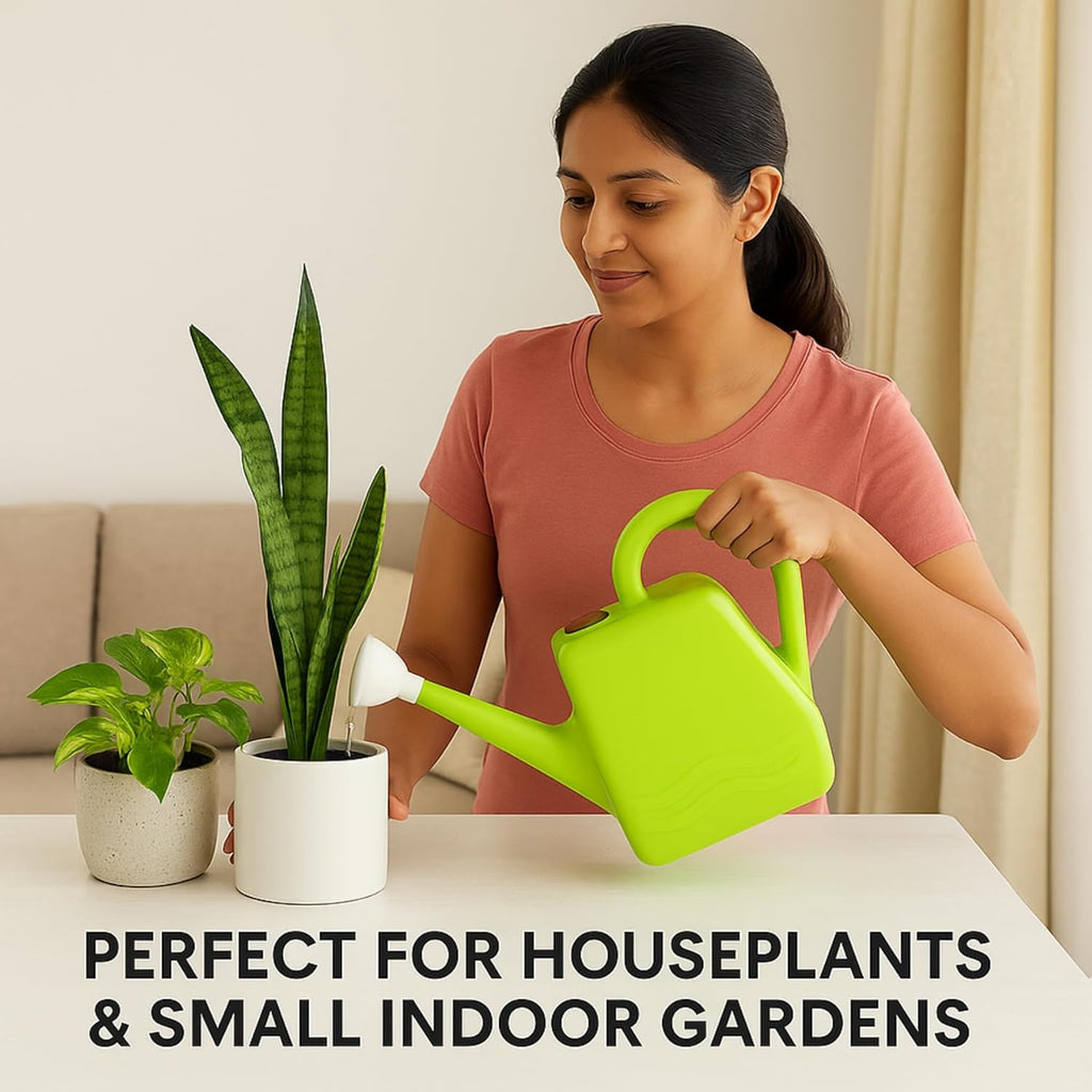 2 Liters Plastic Watering Can with Long Spout for Indoor & Outdoor Gardening, Ideal for Plants & Gardens