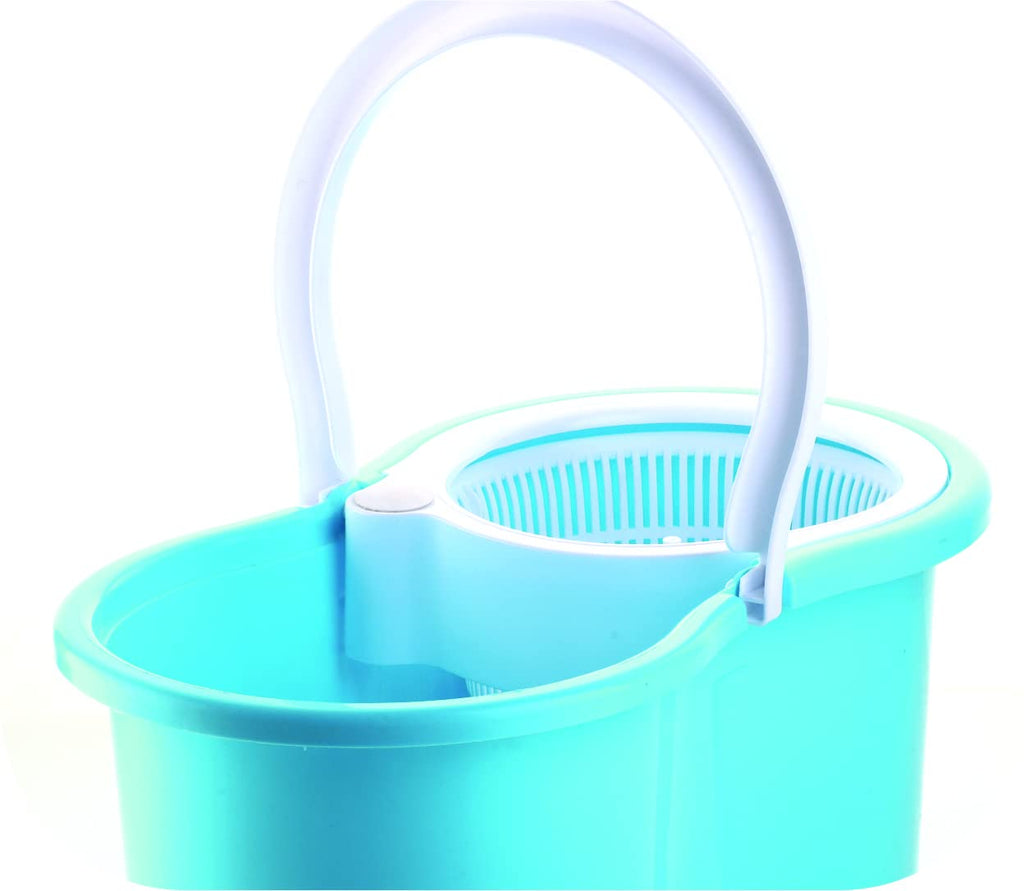 Rapid Plastic Spin Mop, Round Plastic Bucket Floor Cleaning Mop with Bucket, Pocha for Floor Cleaning, Mopping Set