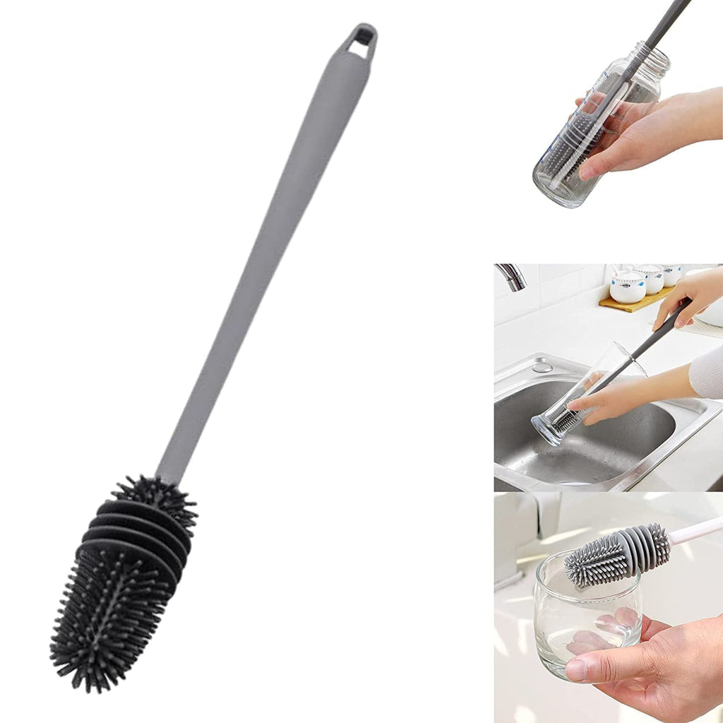 Silicone Bottle Cleaner Brush for Washing Water Bottle, Solution Bottle, Mug. Cleaning Brush