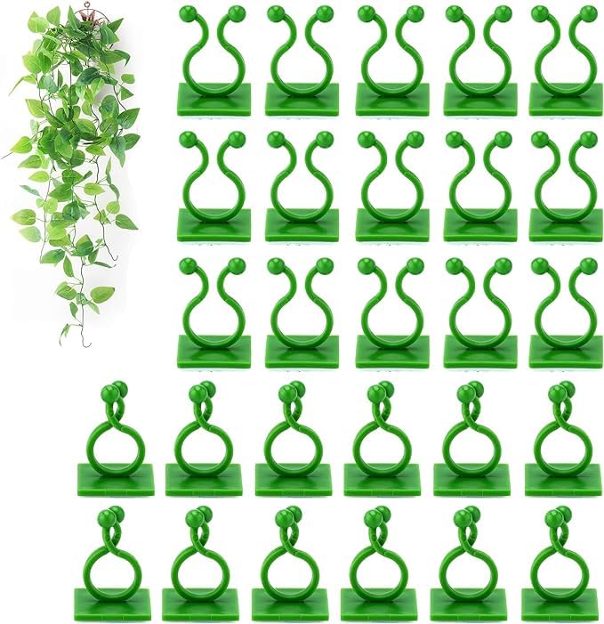 plant support for climbers PACK OF 30 PCS leaf plant organiser clip money plant clips for wall support creeper plant support climber support for plants plant holder for wall climbing wall clips