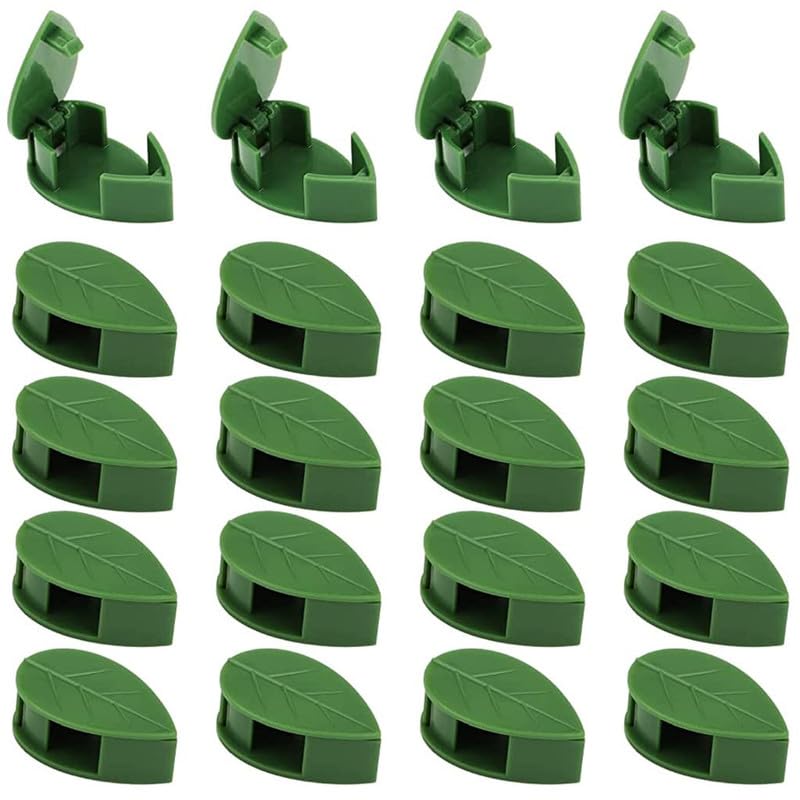 10pc - Leaf plant Clips Climbing Wall Clips Self-Adhesive Money Plant Support Clip Vine Plant Fixing Clip Hook Invisible Plant Clips for Climbers Plant Wall Clips Plant Support Binding Clip