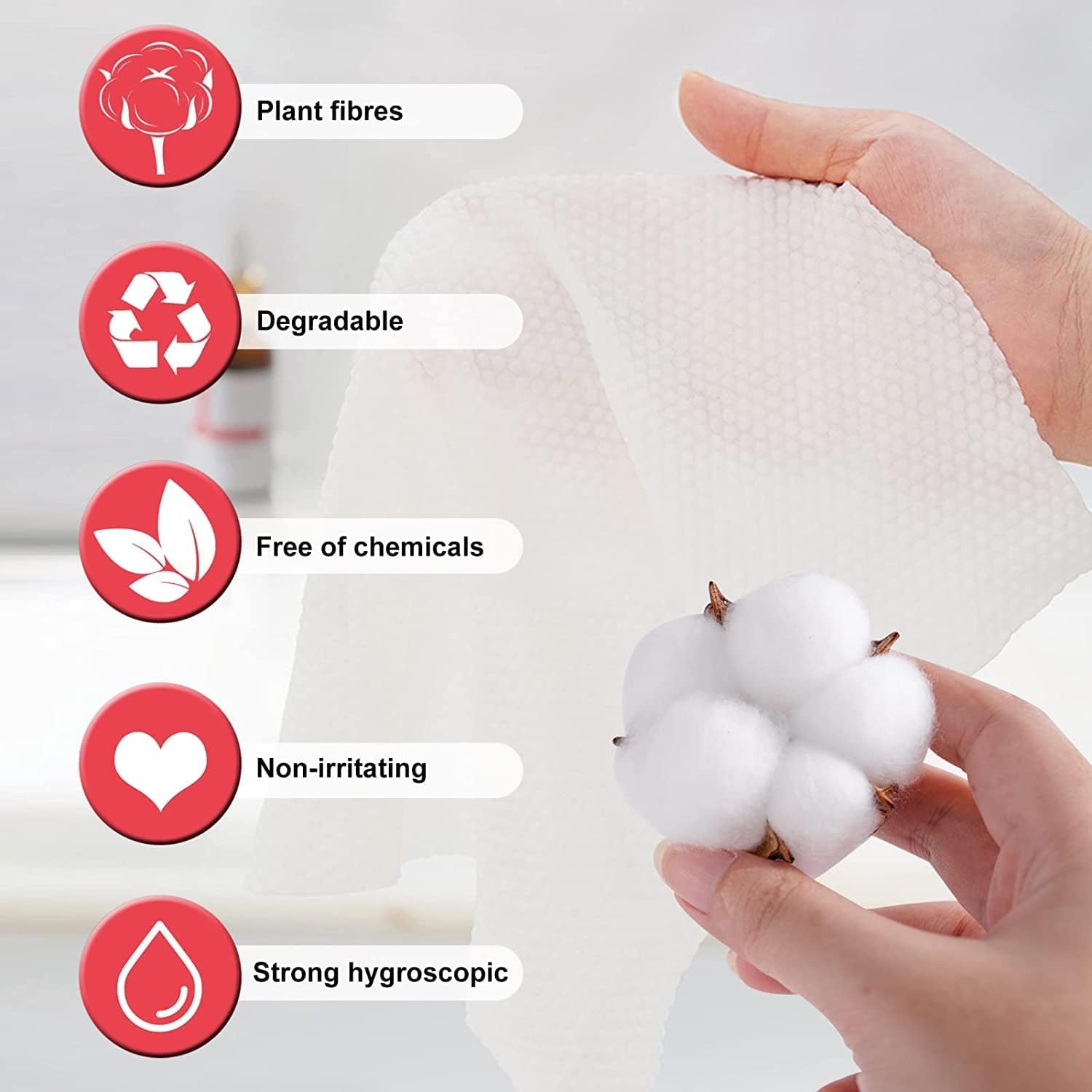 Magic Tablet Towel, Big Disposable Pure Cotton Compressed Portable Travel Facial Water Wet Napkin Moistened Tissues Handkerchief