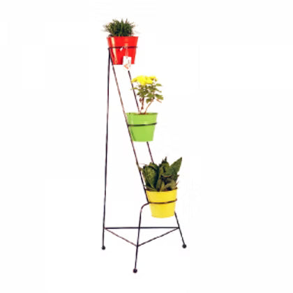 CORNER STAND WITH 3 PLANTER