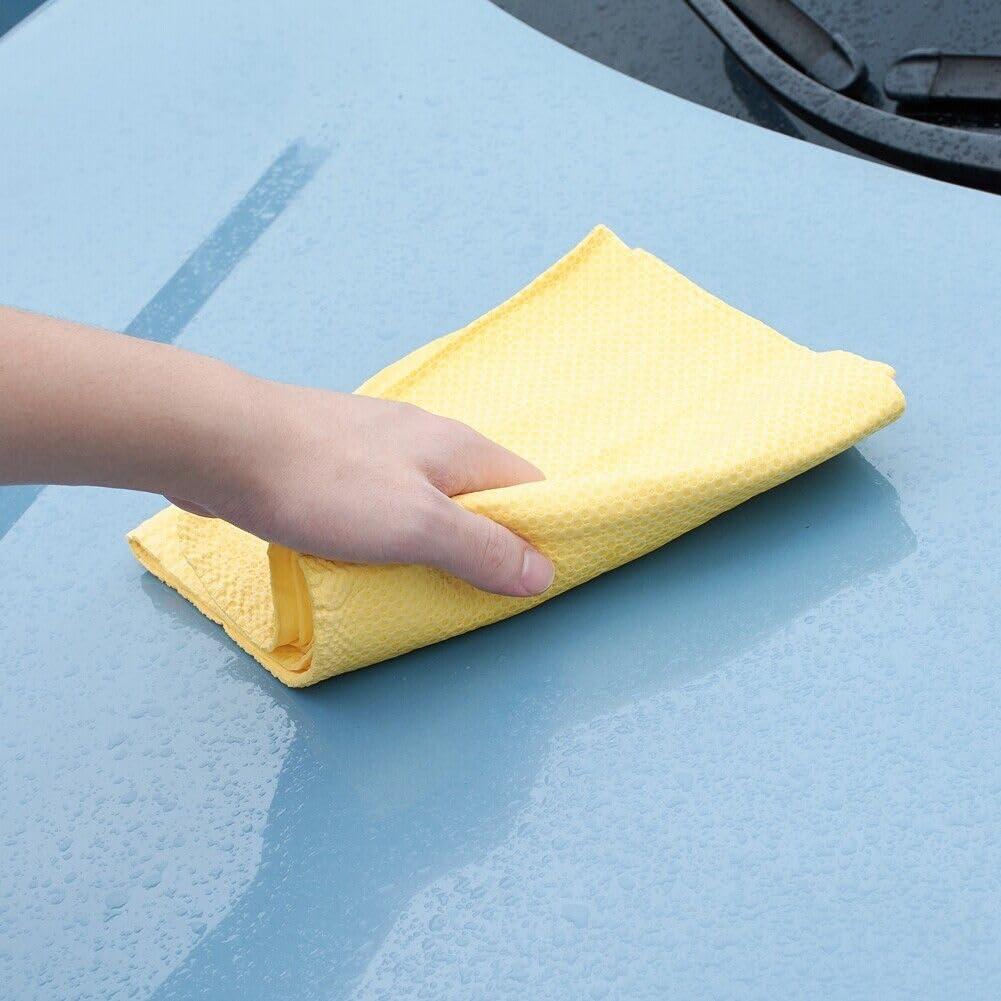 Premium PVA Chamois Leather Cloth Super Absorbent for Dry & Wet Cleaning & Washing Vehicle, Household Usage Cloth