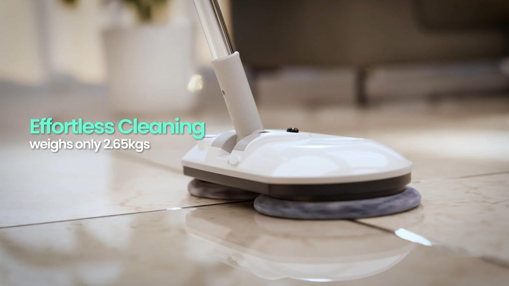 TIRON Cordless Electric Spin Mop | Adjustable Handel, 2500mAh Battery | Water Sprayer Mopping Machine Suitable for Tile, Wood, Carpet