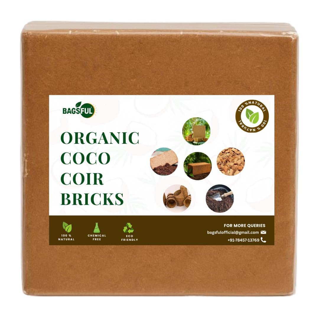 Coco peat Coconut Coir Growing Medium Block for Garden and Plants 1kg