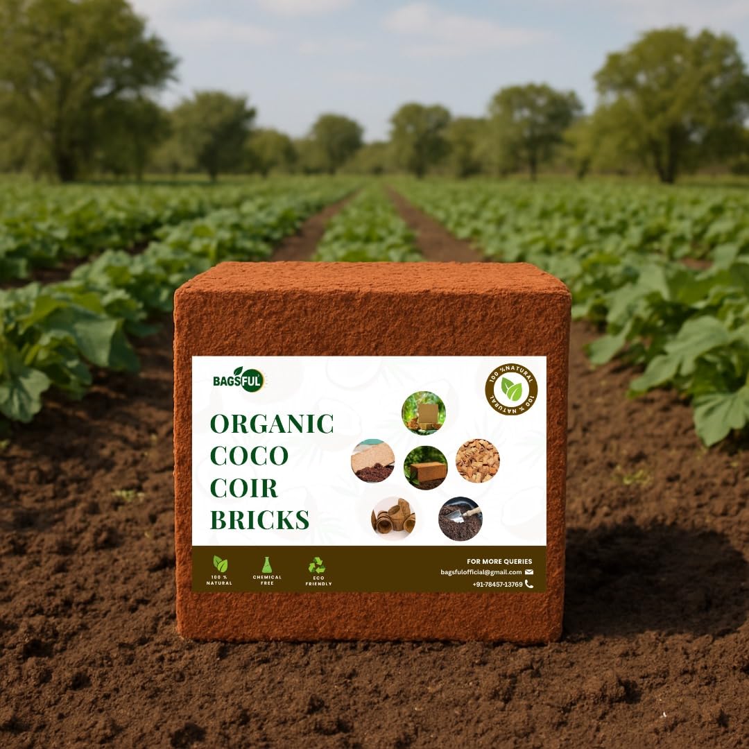 Coco peat Coconut Coir Growing Medium Block for Garden and Plants 1kg