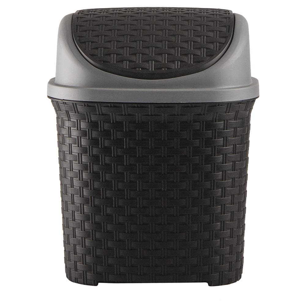 Polyset Brio Plastic Assorted Swing Dustbin 6.2 L