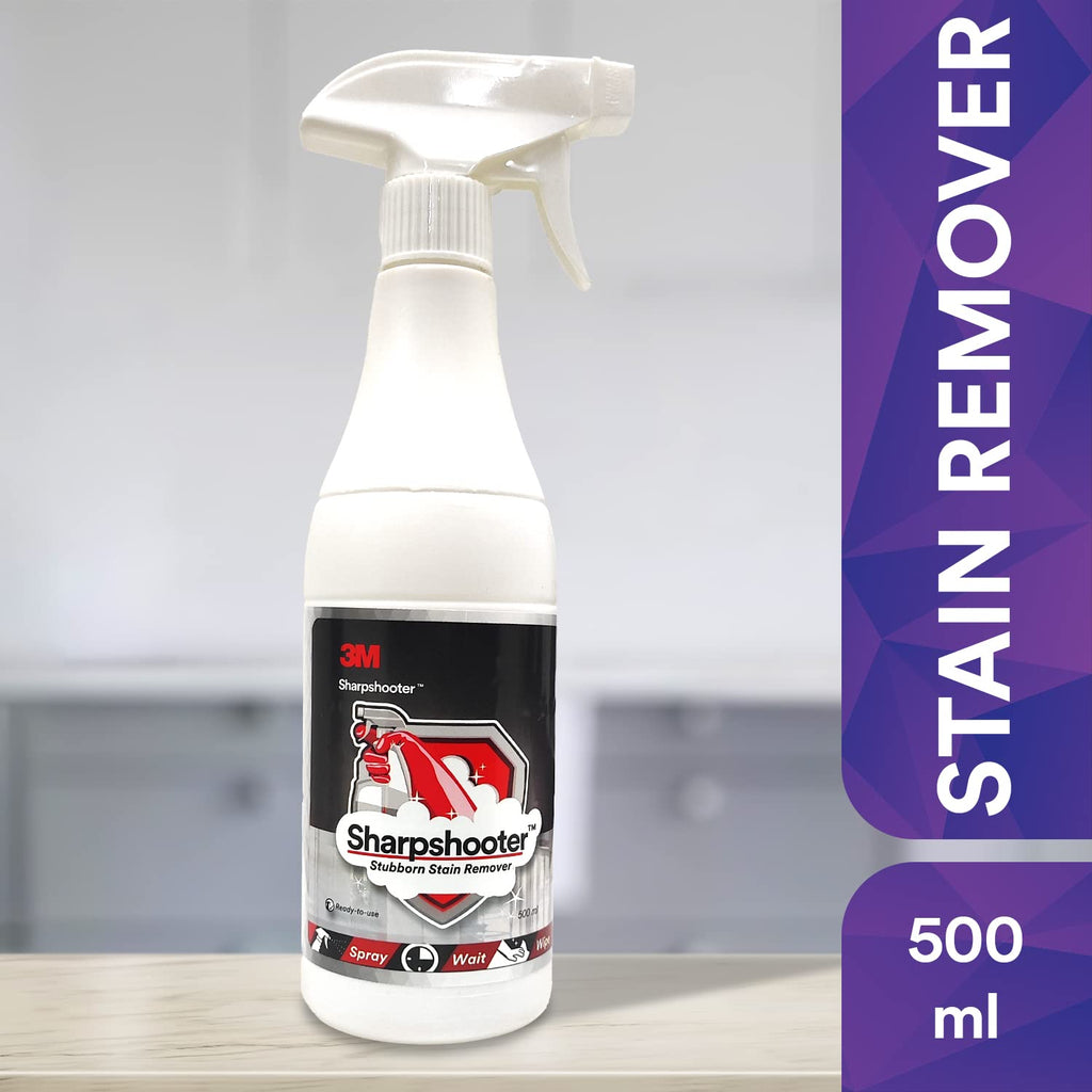 3M Sharpshooter Stubborn Stain Remover with Trigger Spray for Soil Removal From Hard Washable Surfaces Include Walls, Floors, Chrome, Steel, Ceramic, Ready to Use, Convenient & Effective - 500ml
