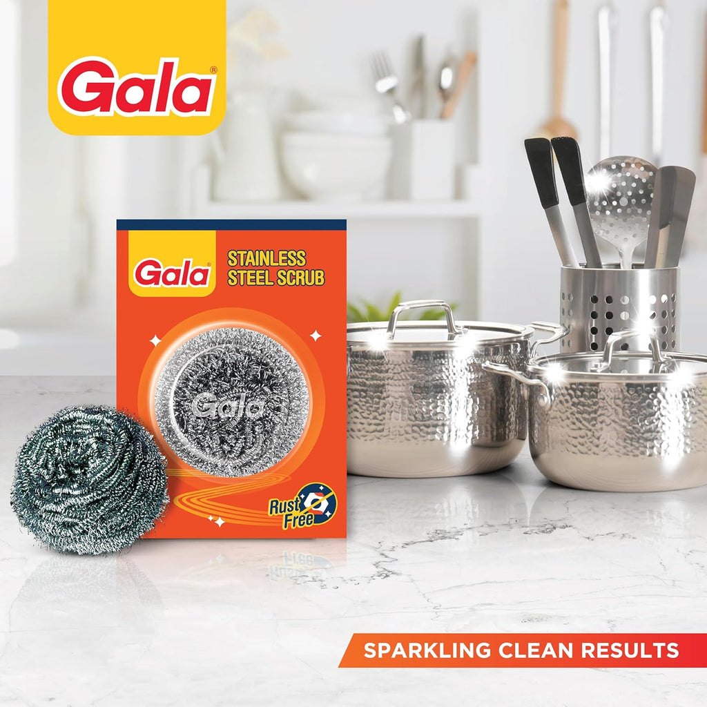 Gala Steel Scrubber Combo Set (Pack of 6)