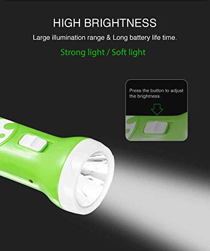 DP. 9121A ULTRA HIGH POWER LED RECHARGEABLE TORCH Torch Emergency Torch Battery (0.5W) Torch Soft/Strong light Power charging plug Charging indicator Torch (Multicolor : Rechargeable