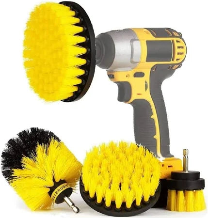 4 Pack Drill Brush Attachment Kits