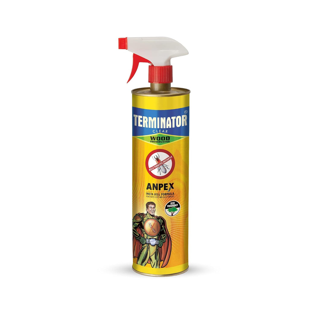 Pidilite Terminator Eco-Friendly Termite Killer Spray | 1 Ltr | Wood Preservative and Termite, Borer and Insect Repellent for Home, Kitchen, and Offices