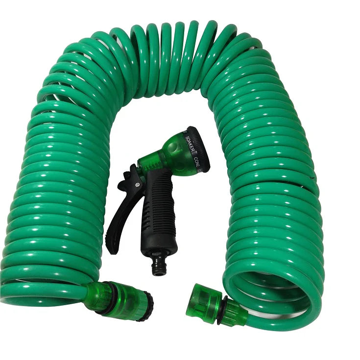 Garden Watering Coil Pipe | Item Code VACHS-601 | 15m (50ft) Sprinkler Set Coil Pipe With Sprinkler Nozzle 5 Pattern