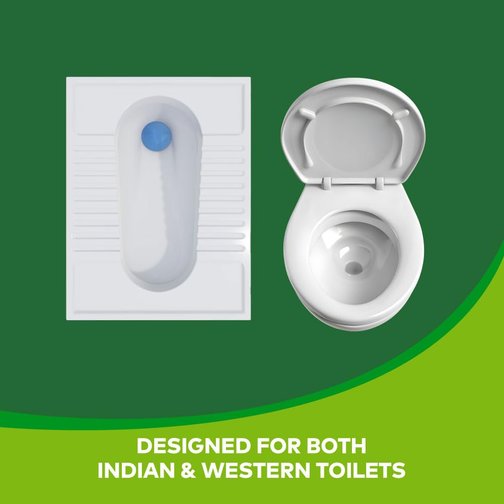 Scotch-Brite Double Sided Durable Plastic Toilet Brush with Nylon Bristles (Green, Pack Of 1)