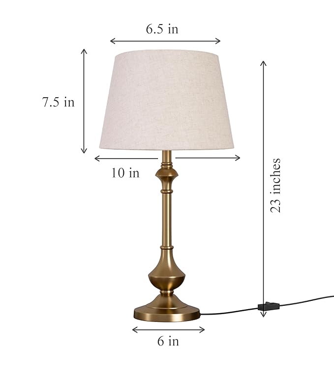 Brass Antique Finish Gold Table Lamp