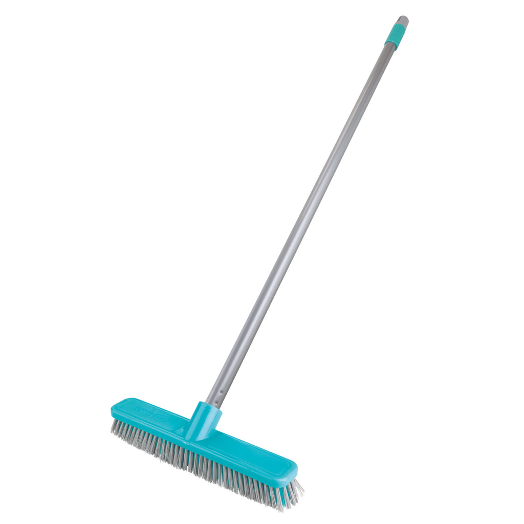 Hard Brush with Long Metal Handle