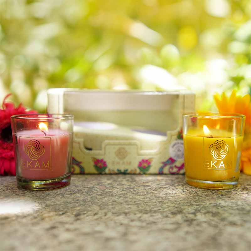 2 Pack Candle Gift Box | Honey and Lemon & Clary Sage