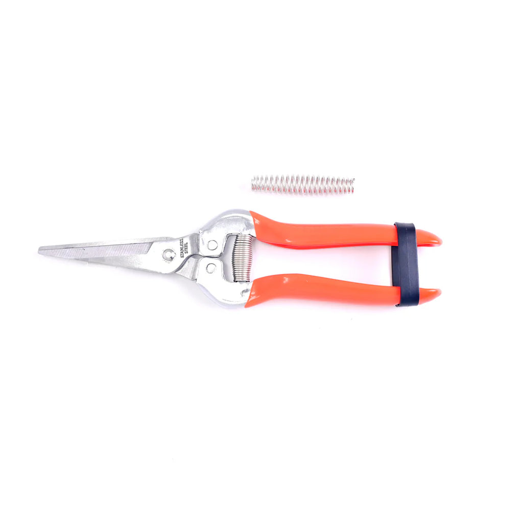 Pruning Snip Secateur Pruner | Item Code VAPS-10 | Garden Cutter Flower Fruit Snip | Stainless Steel Serrated 7.5" Blades