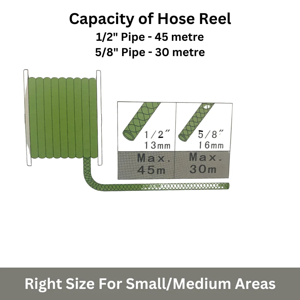 Hose Reel Stand 45 Mtr (150ft) Capacity Hose Storage For Gardening Item Code VAHR-803 (Only Stand No pipe included).