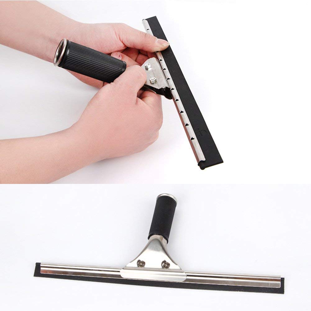Stainless Steel Glass Wiper Squeeze 35 cm Medium