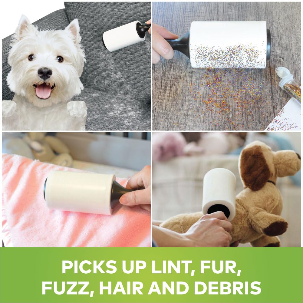 Scotch-Brite Lint Roller with 30 Sheets (Black/White)