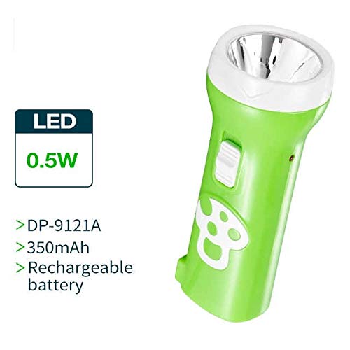 DP. 9121A ULTRA HIGH POWER LED RECHARGEABLE TORCH Torch Emergency Torch Battery (0.5W) Torch Soft/Strong light Power charging plug Charging indicator Torch (Multicolor : Rechargeable