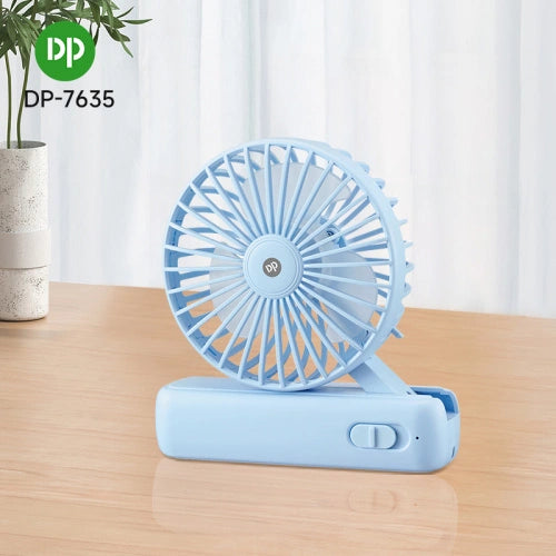 Dp 7635 (Rechargeable Portable Foldable FAN) 700mAh Battery 7635 Rechargeable Fan