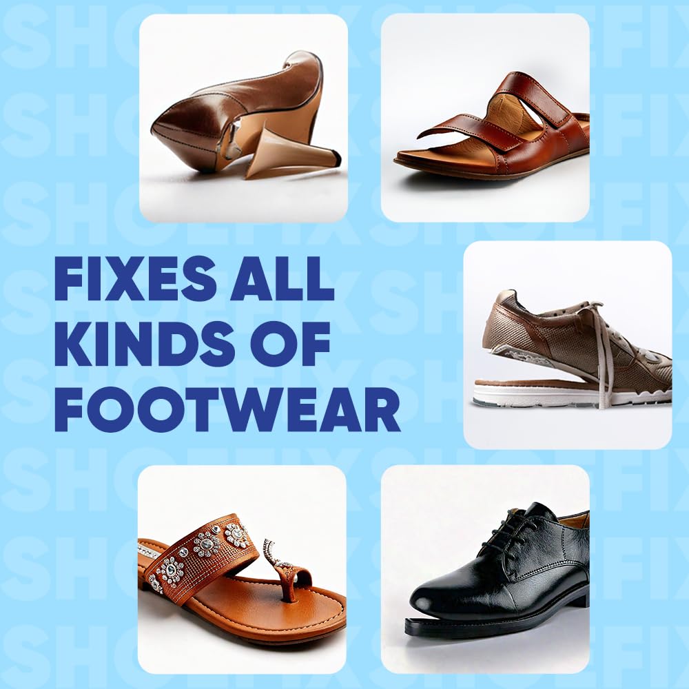 FEVICOL SHOEFIX 2 GM | Expert Shoe Repair Glue (Clear) | Swift Repairs, Waterproof, Easy to use & Unmatched Durability | Works on all Shoes - Formal, Sports, Crocs, Sneakers, School