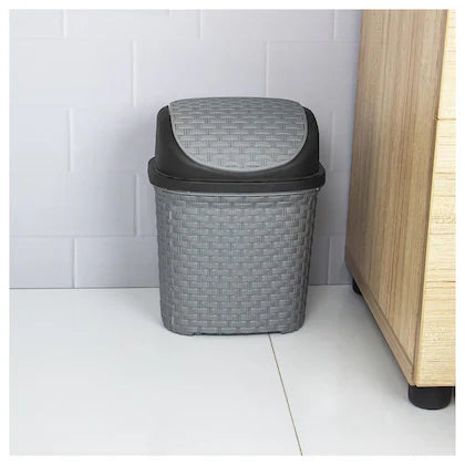 Polyset Brio Plastic Assorted Swing Dustbin 6.2 L
