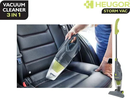 HEUGOR Storm Vac 900W, 14.5 kPa Suction, Corded, 600ml Dust Bin, HEPA Filter, 3 in 1 Hand-held Vacuum Cleaner