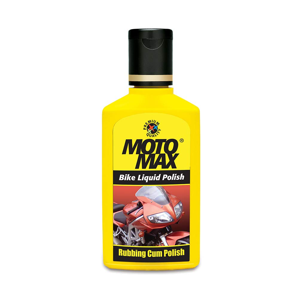 MOTOMAX Dashboard Polish 100 ml | Protects and Shines Interiors of Cars, Bike, Motorcycle | Instant Shine | Suitable for Fibre, Plastic Surfaces & Bike Liquid Polish (50ml)