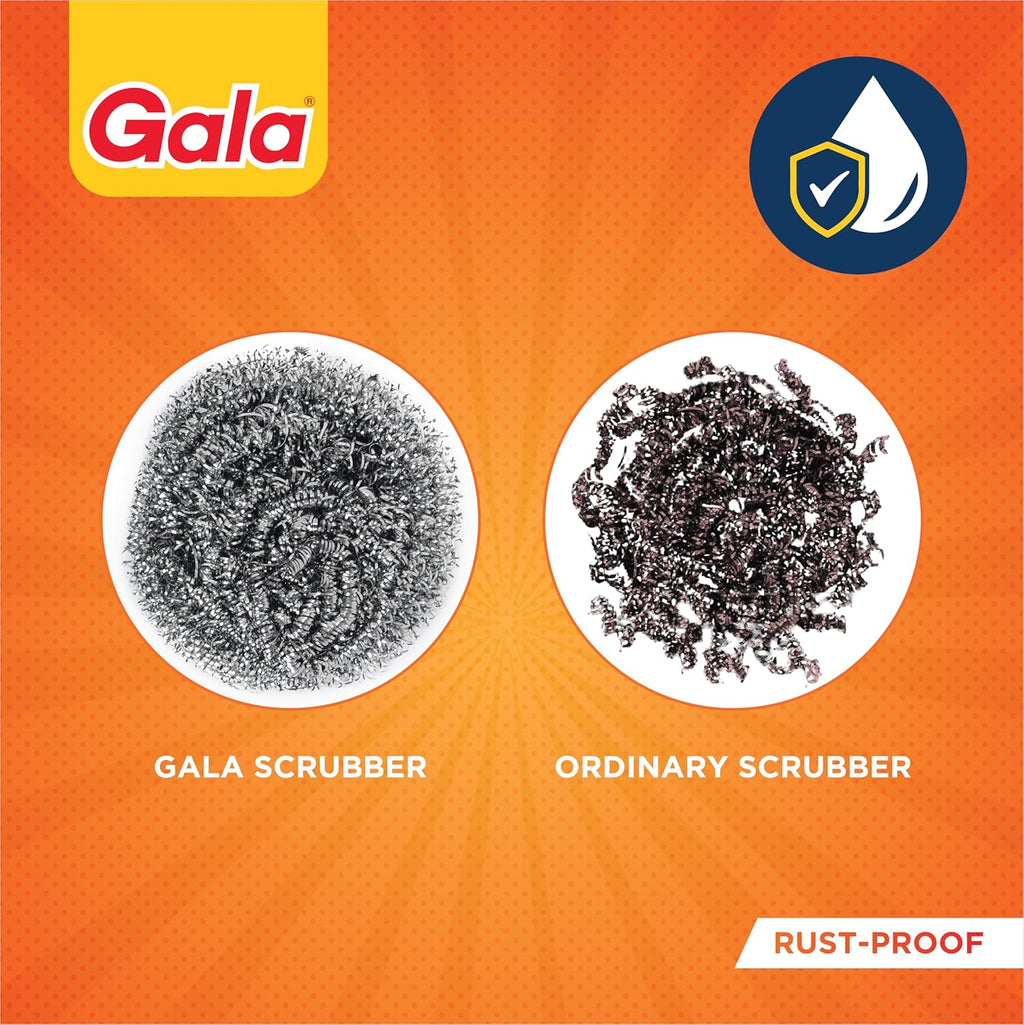 Gala Steel Scrubber Combo Set (Pack of 6)