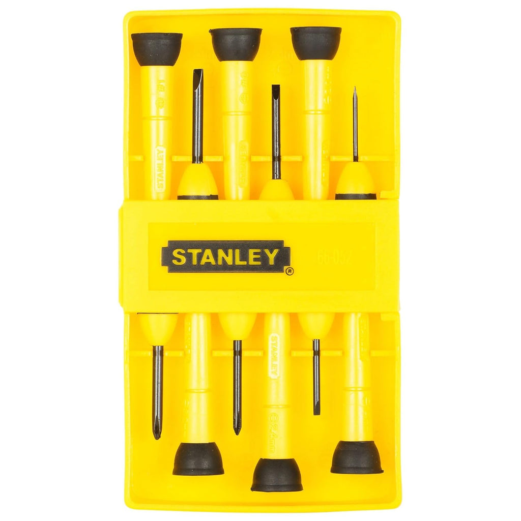 STANLEY 66-052 Bi Material Handle Precision Screwdriver Set (6 Piece),