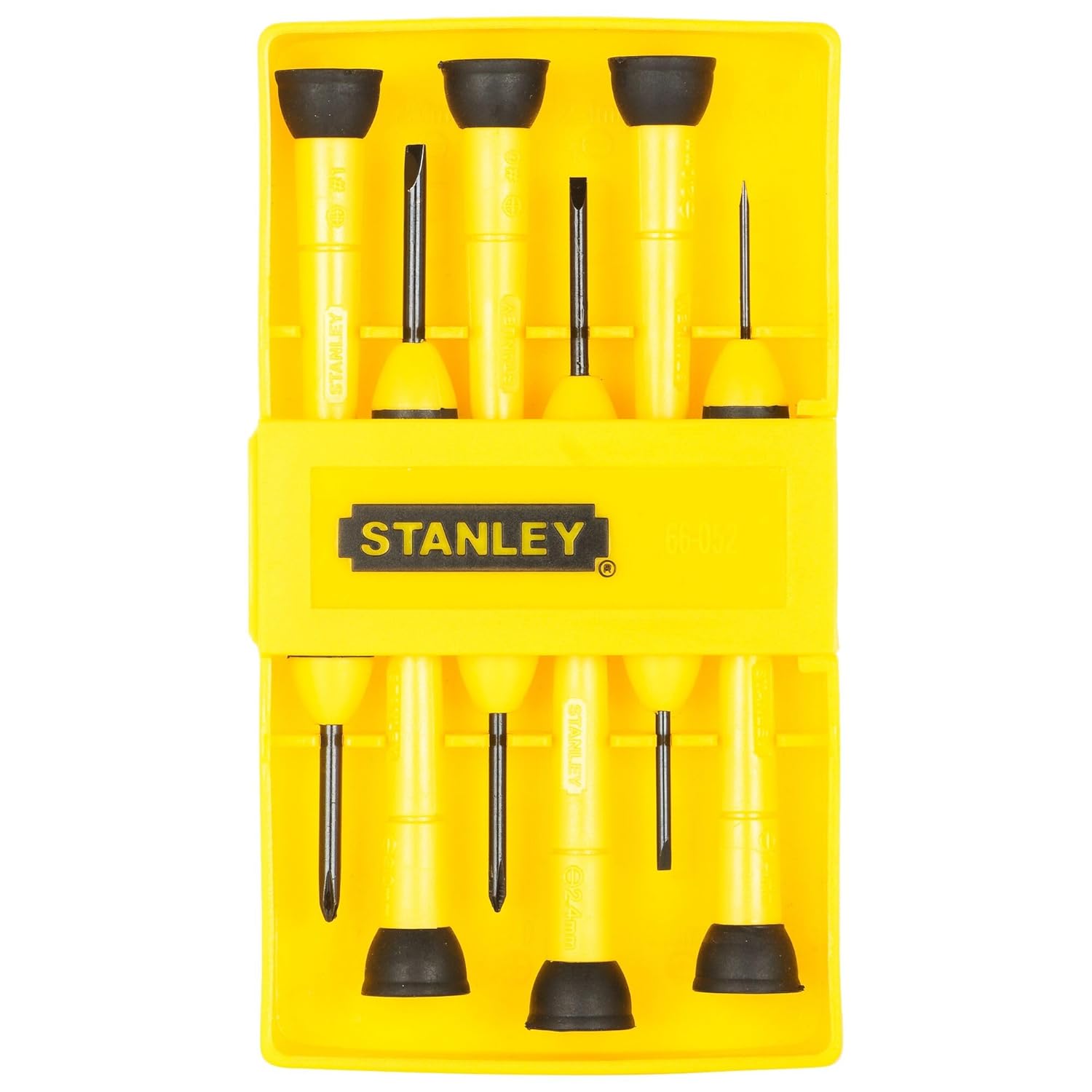 STANLEY 66-052 Bi Material Handle Precision Screwdriver Set (6 Piece),