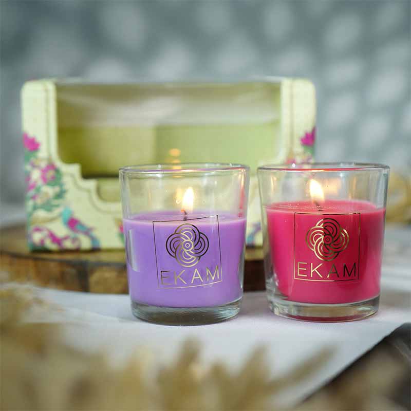 2 Pack Candle Gift Box | Lavender & Rose