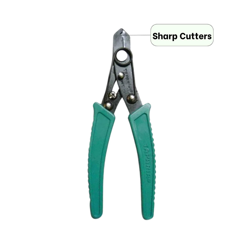 Taparia Combination Plier 8-inch,Kamal Line Tester, Taparia 2in1 Screwdriver - 4-Pcs. Hand Tool Kit (4 Tools)