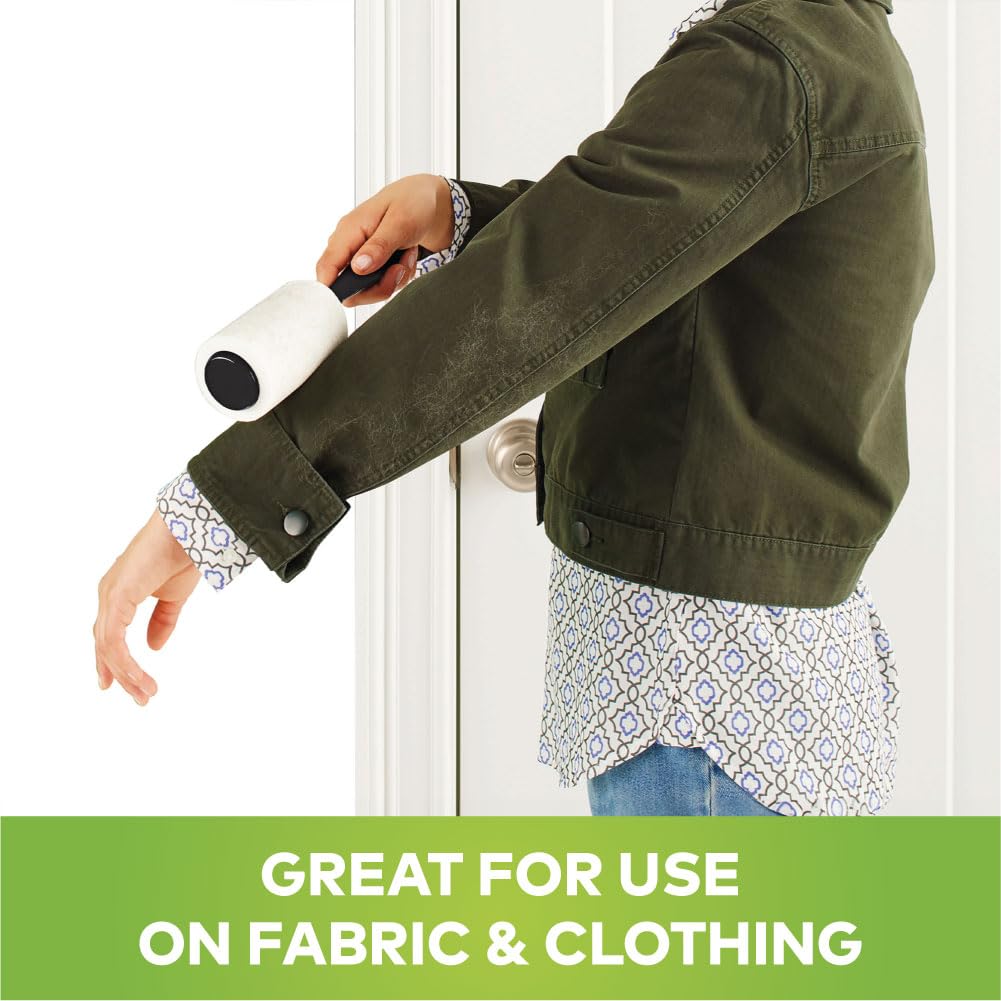 Scotch-Brite Lint Roller with 30 Sheets (Black/White)