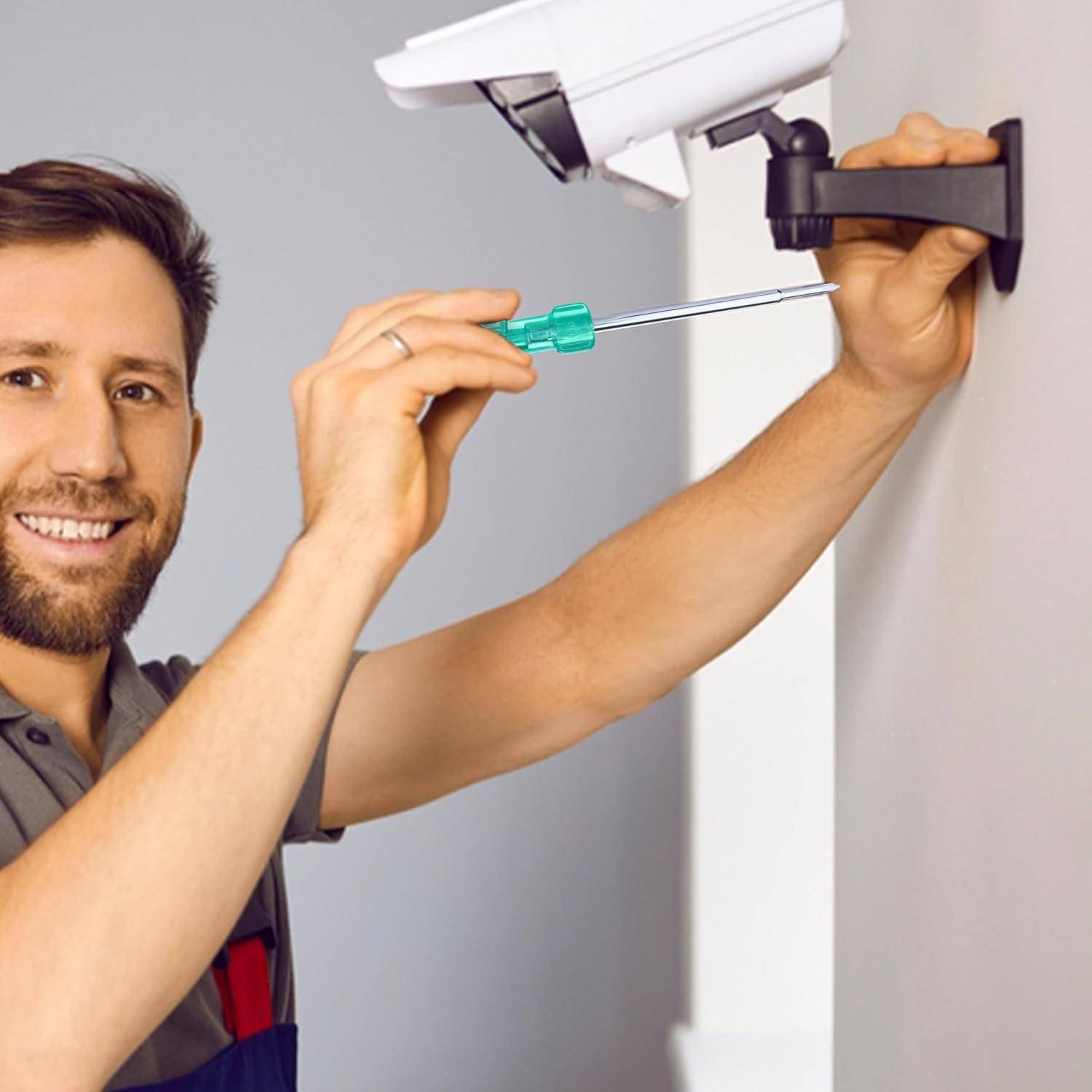 TAPARIA 802 Screw Driver Set with Neon Bulb (Silver/Blue), 1 Piece