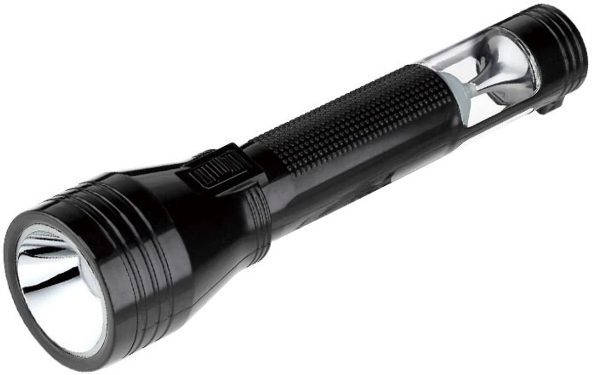 Dp 9116 (RECHARGEABLE LED TORCH) Torch (Black, 24.5 cm, Rechargeable)