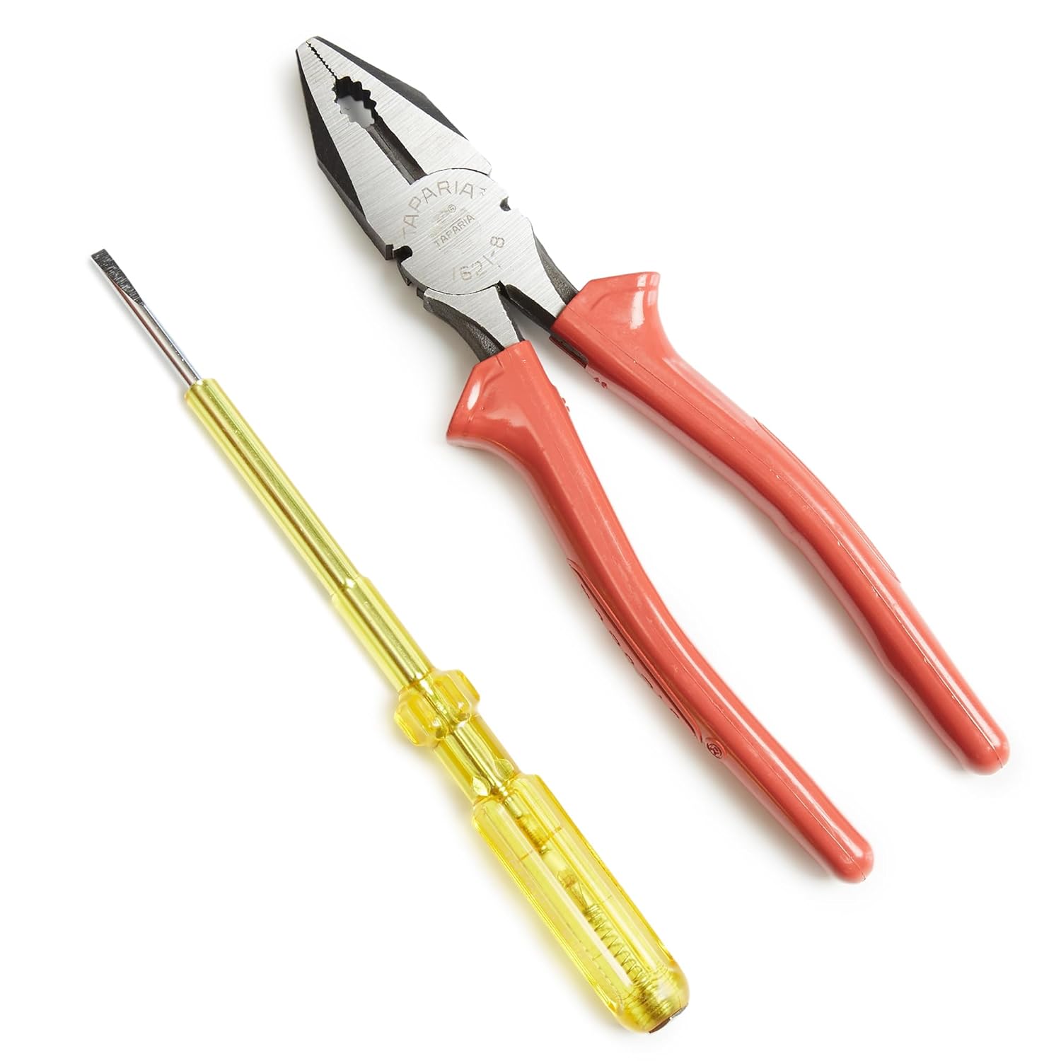 Taparia TK-056 1621-8, 818 Combination Plier 8" & Tester Tool Set