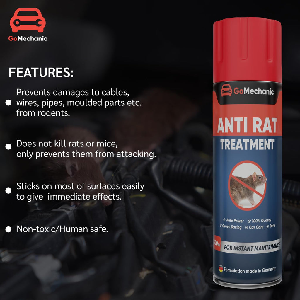 GoMechanic Pest Repellent Spray - Eco-Friendly, Non-Toxic Formula for Indoor & Outdoor Use - 500ml